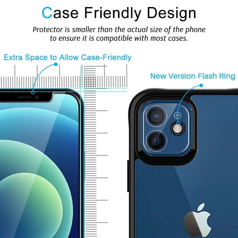 iPhone 12 Mini (5.4 inch) 5 Pack Tempered Glass Privacy Screen